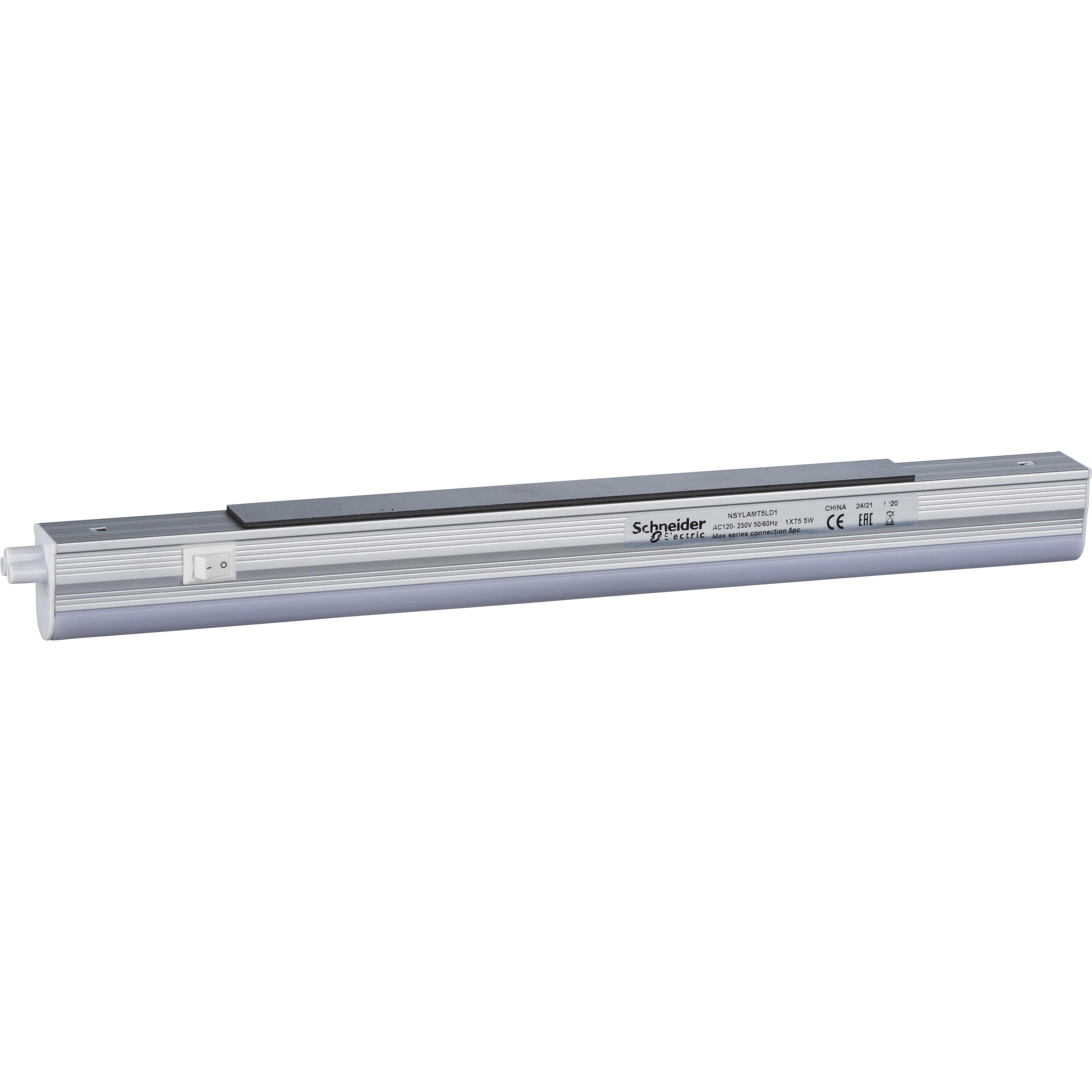 Schneider Electric Schneider LED LUMINAIRE T5,NSYLAMT5LD1SmALL, Accessori per armadio rack, Argento