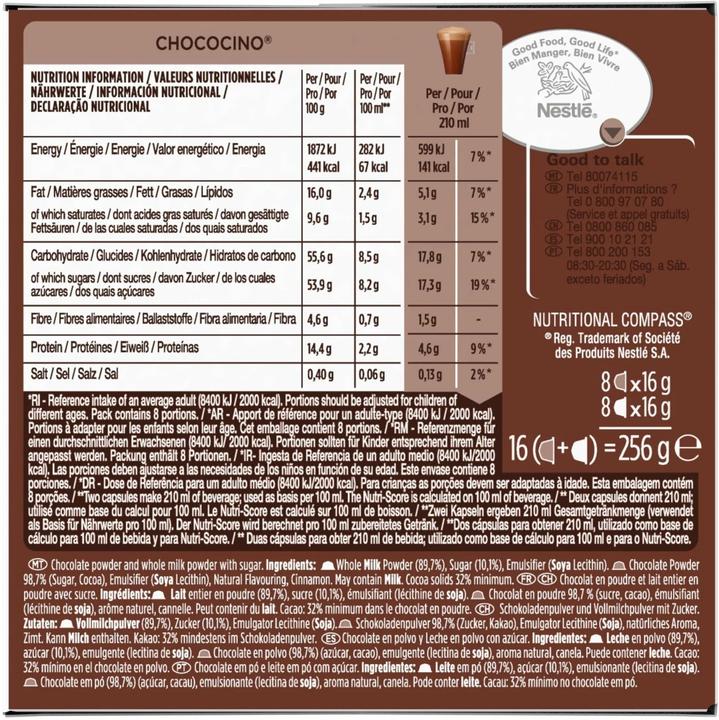 Image du produit Nescafé Dolce Gusto Chococino (8 x Port.)
