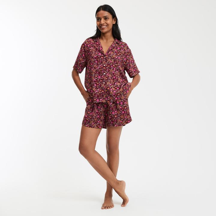 Immagine prodotto La Redoute Collections Fliessender Kurzpyjama mit Blumendruck (XL)
