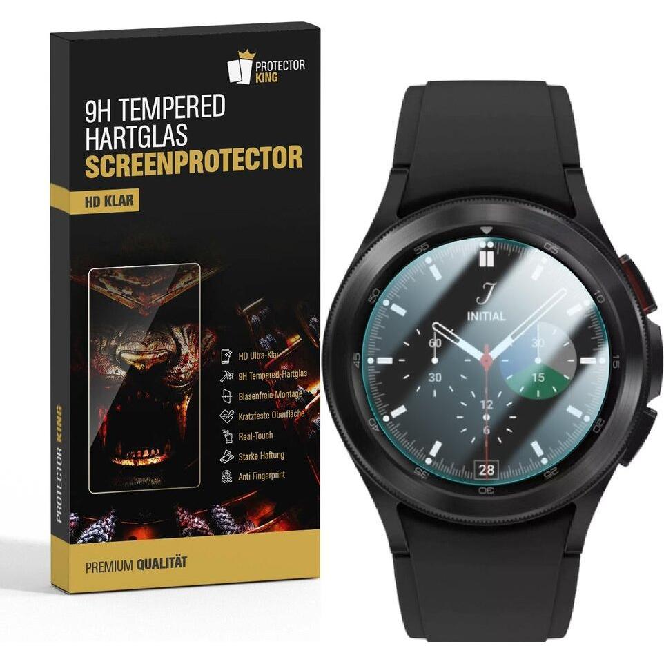Protectorking 3x gmafgSaTempered 9H Hartglas 42D KLAR, Smartwatch Schutzfolie, Transparent