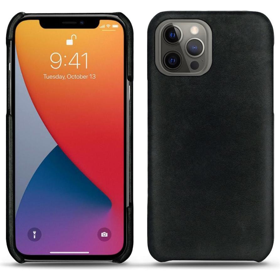 Noreve Lederschutzhülle (Apple iPhone 13 Pro Max), Smartphone Hülle, Schwarz