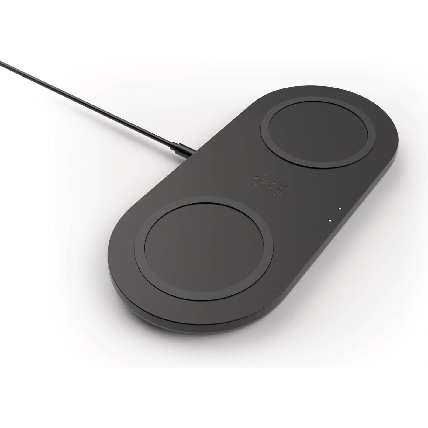 Belkin Dual Wireless Charging Pad mit Netzteil (10 W), Wireless Charger, Schwarz