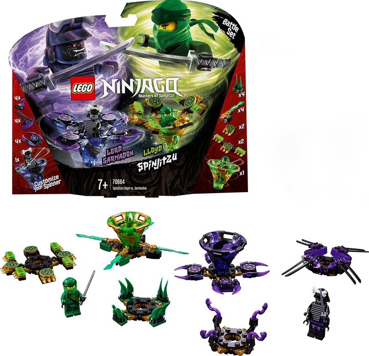 Produktbild LEGO Lloyd gegen Garmadon Spinjitzu (70664, LEGO Ninjago)