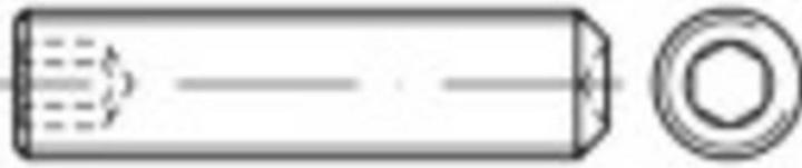 Productafbeelding Toolcraft Stelschroef M3 4 mm staal ga (200 Schroeven per stuk)