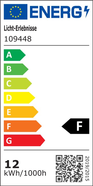 Energie-Label Licht-Erlebnisse Spot Strahler Liam (1140 lm, GU10)