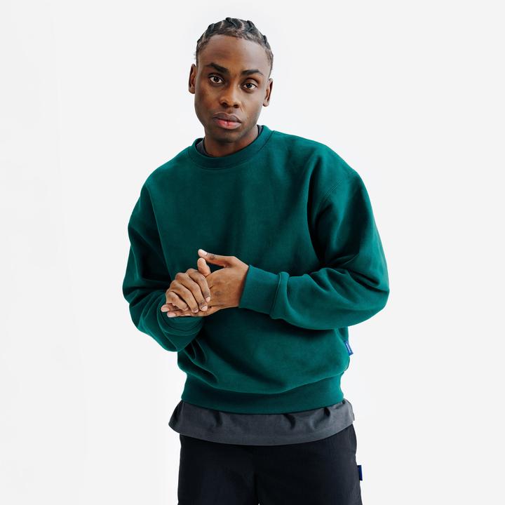Actual product image Decathlon Sweatshirt Herren Oversized Rundhals - grün (L)