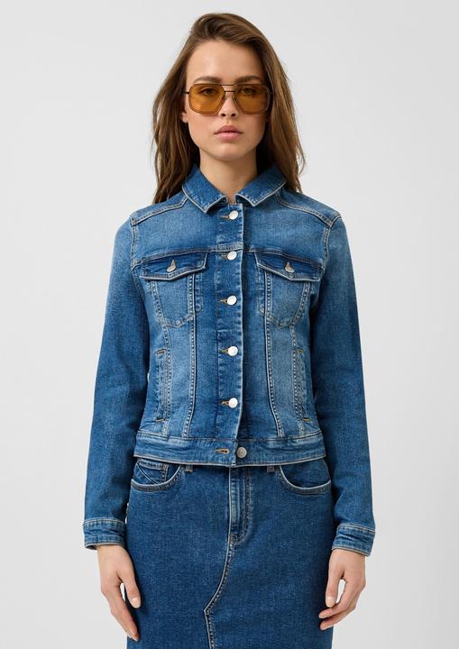 Actual product image s.Oliver Indoor-Jacke Elastische, schmal geschnittene Jeansjacke (S)