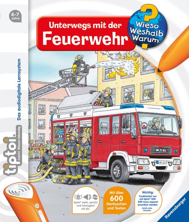 Produktbild tiptoi Unterwegs mit der Feuerwehr (Deutsch)