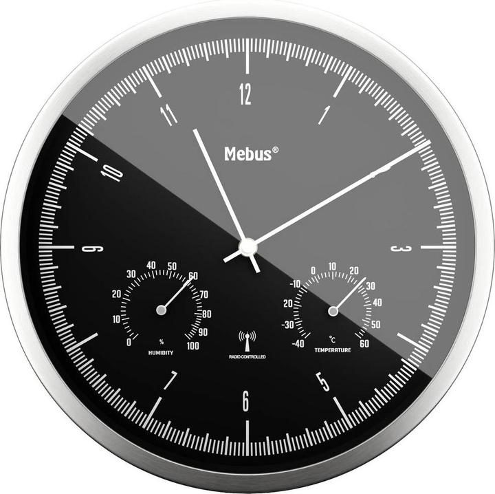 Produktbild Mebus Funkwanduhr (25 cm)