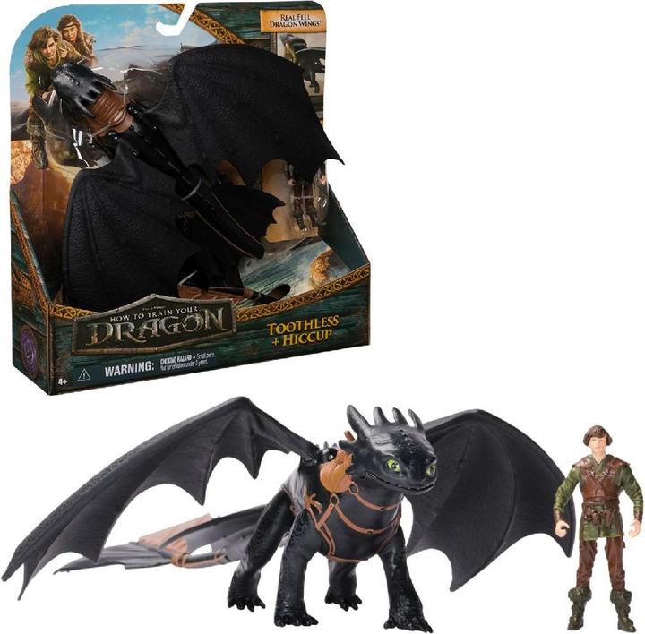 Actual product image Spin Master Dragons - Movie Viking & Dragon - Toothless & Hiccup