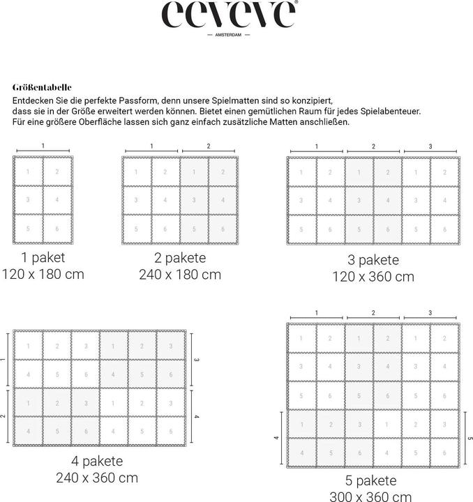 Immagine prodotto Eeveve Tappetino per puzzle (180 x 120 cm)