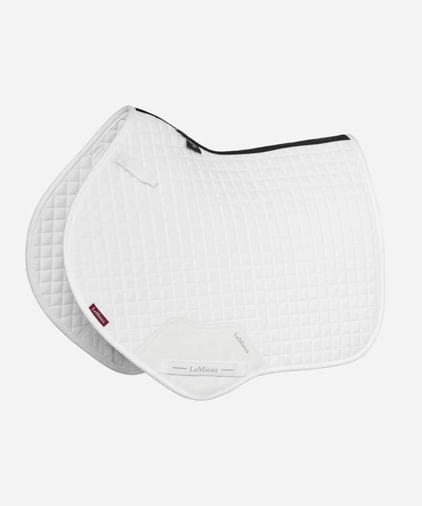 LeMieux - Suede Close Contact Square - White - Small/Medium