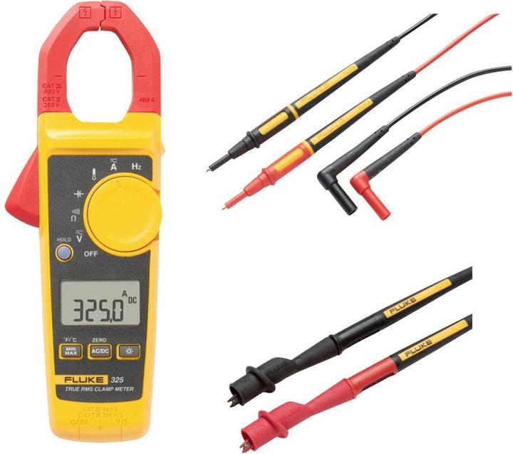 Image du produit Fluke FLK-325/TL175/AC175 Pince ampèremétrique, multimètre portable numérique CAT III 600 V, CAT IV 300V (CAT IV 300V, CAT III 600V)