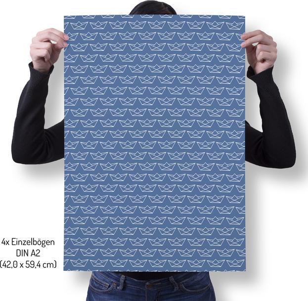 Produktbild Dabelino Geschenkpapier-Set: Papierboote (zur Ge (Geschenkpapier, 4 x)