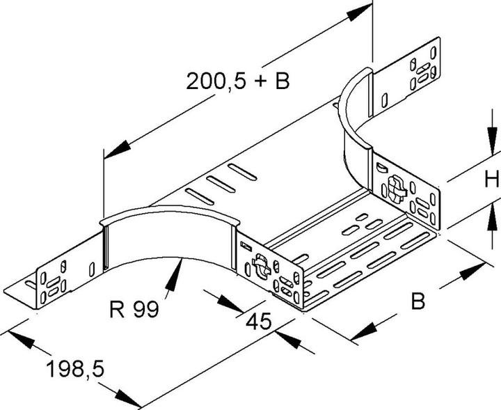Produktbild Niedax Anbau-T-Stück (6 cm)