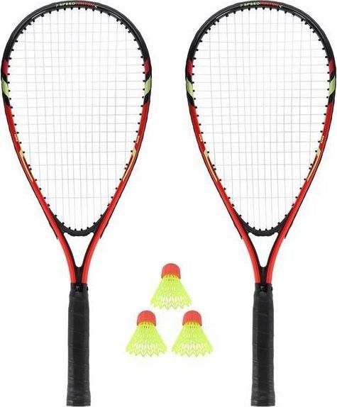 Nils Crossminton Set NRS001 2 Rackets + Darts + Case red