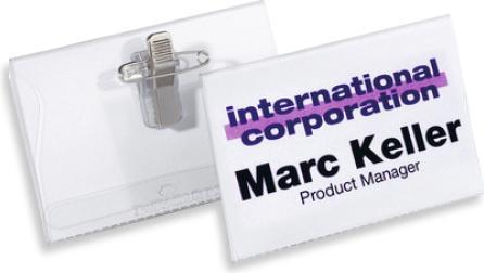 Immagine prodotto Durable Tesserini nominativi con clip combinata