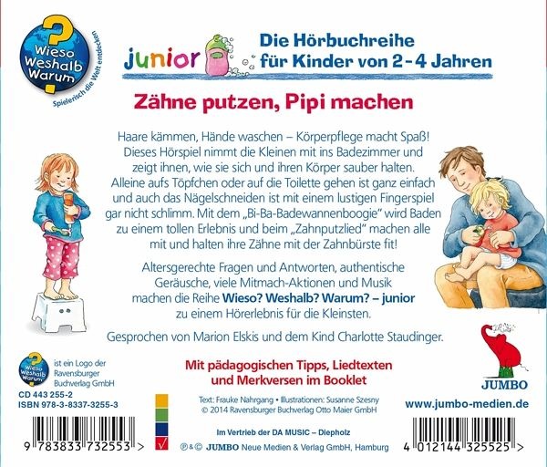 Produktbild Ravensburger Zähne putzen, Pipi machen (Deutsch, Frauke Nahrgang, Susanne Szesny, 2014)