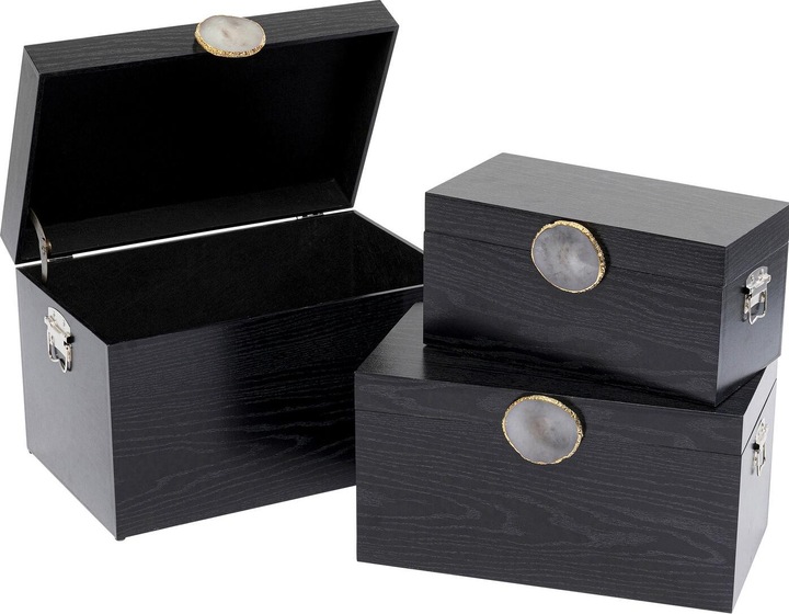 Produktbild Kare Design Box Nifty Schwarz (3/Set)