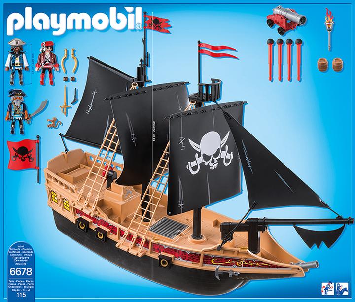 Produktbild Playmobil Piraten-Kampfschiff (6678)