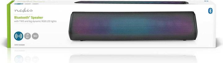 Actual product image Nedis Bluetooth® speaker | max. battery life: 6 hrs | tabletop design | 18 W | stereo | built-in (6 h)