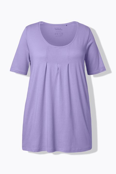 Actual product image Ulla Popken Essential Front Pleat Tee (62)