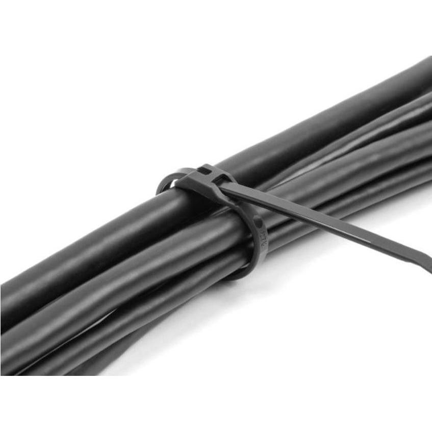Thumbnail - Delock, Kabelbinder, Kabelbinder mit flachem Kopf L 370 x B 7,6 mm 100 Stück schwarz (Kunststoffkabelbinder, 370 mm, 100...