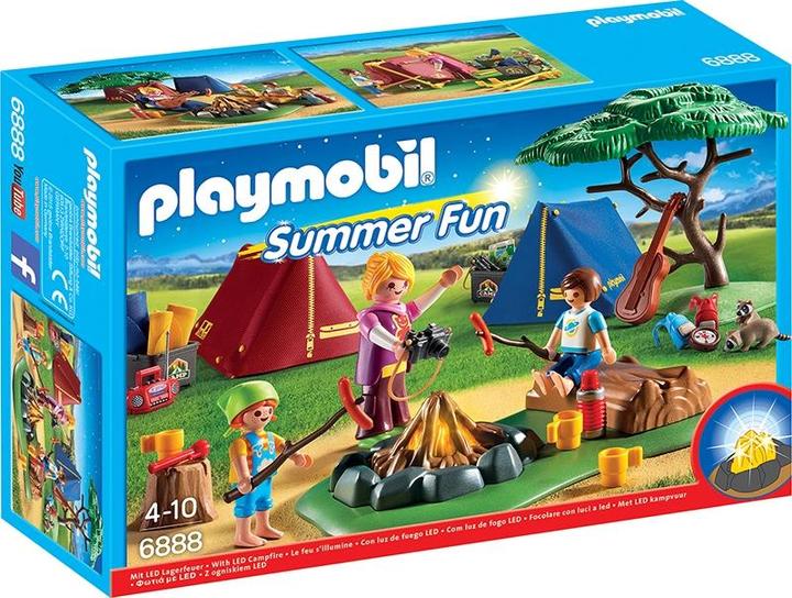 Produktbild Playmobil Zeltlager mit LED-Lagerfeuer (6888)