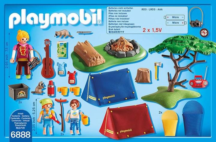 Produktbild Playmobil Zeltlager mit LED-Lagerfeuer (6888)