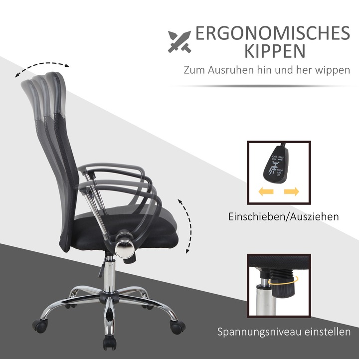 Produktbild Homcom Bürostuhl ergonomisch