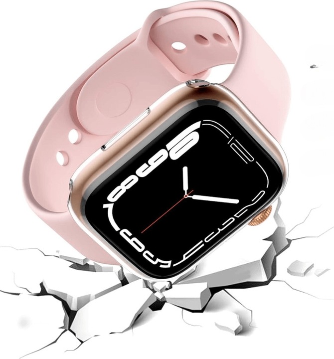 Actual product image Cover-Discount Apple Watch 10 - 46mm - Rubber protective case transparent