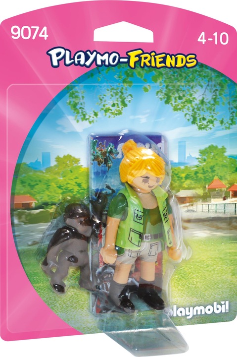 Produktbild Playmobil Tierpflegerin mit Gorillababy (9074, Playmobil Playmo-Friends)