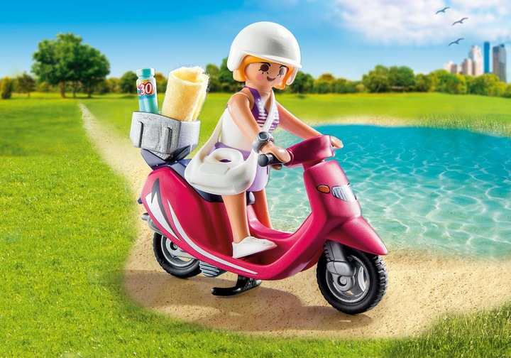 Image du produit Playmobil Une fille de plage avec un scooter (9084, Playmobil Special Plus)