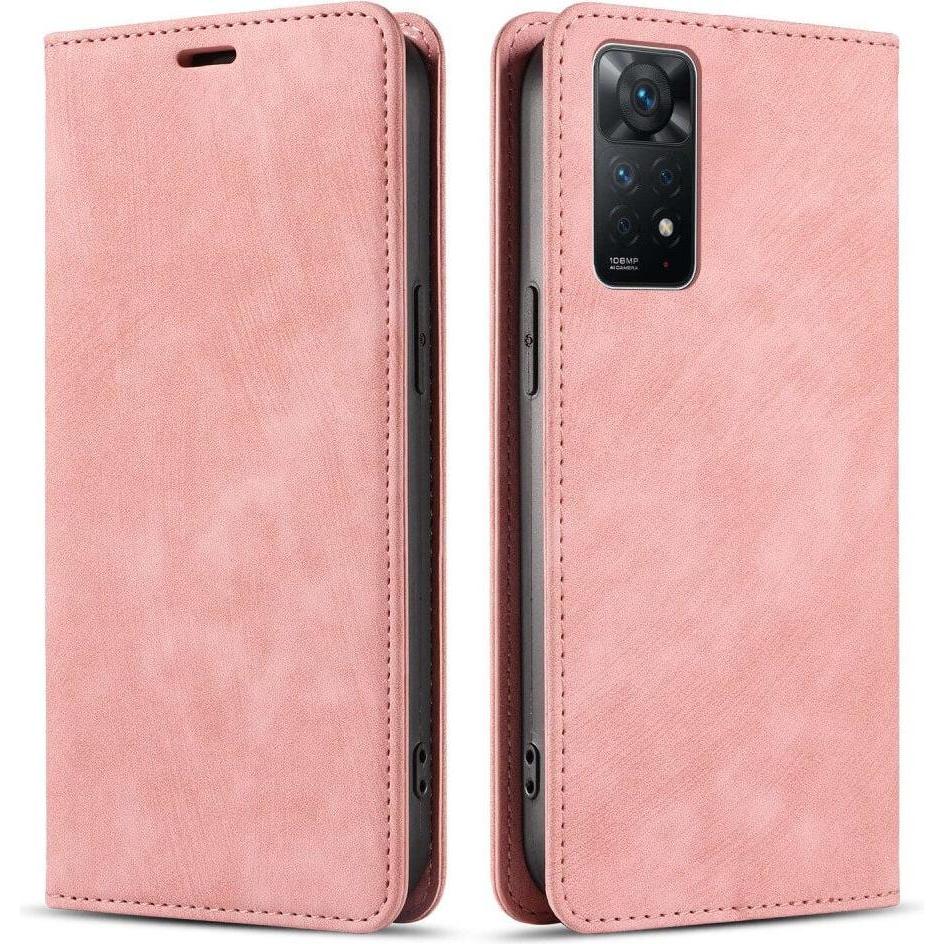 Cover-Discount Xiaomi Redmi Note 11 Pro / 12 Pro - Stand Flip Case Hülle rosa (Xiaomi Redmi Note 12), Smartphone Hülle, ...