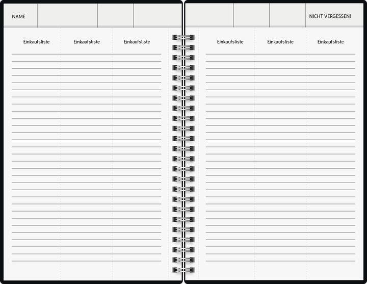 Actual product image Book calendar family planner (A5, German)
