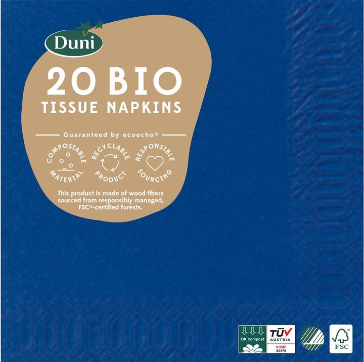 Image du produit Duni Unifarbig (20 pcs, 24 x 24 cm)