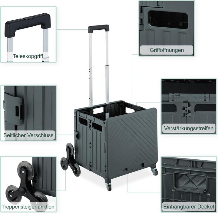 Image du produit Relaxdays Chariot-de-courses