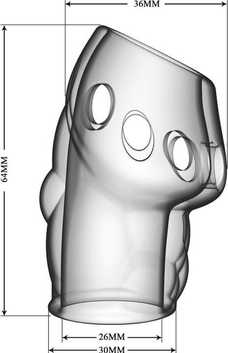 Actual product image Pretty Love Oscar Penis Thicker Transparent