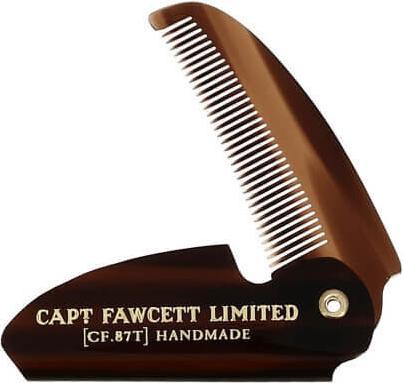 Actual product image Captain Fawcett Folding Pocket Moustache Comb