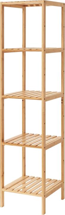 En.Casa Standregal Lierne 140x33x34 cm Bambus Natur (140 x 33 x 34 cm)