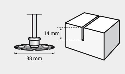 Image du produit Dremel EZ SpeedClic disque à tronçonner le bois Ø 38,0 mm (1 pièce)