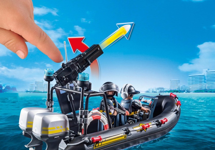 Produktbild Playmobil SEK-Schlauchboot (9362)
