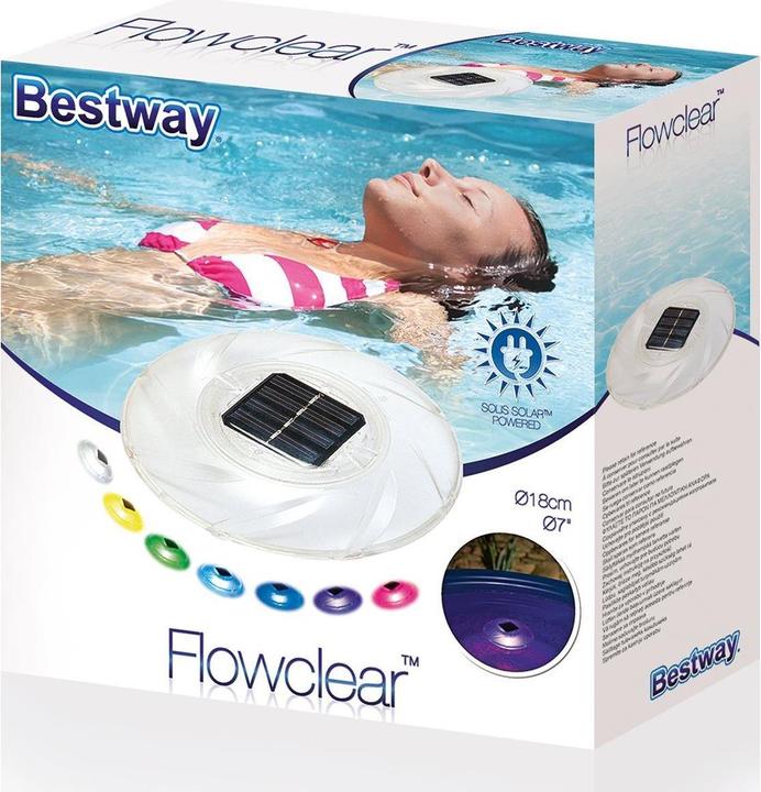 Actual product image Bestway Solar pool light with colour change