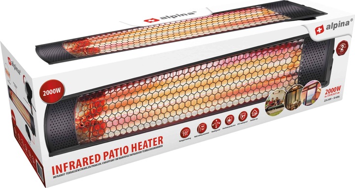 Actual product image Alpina Garden Radiant heater terrace - without remote control (2000 W)