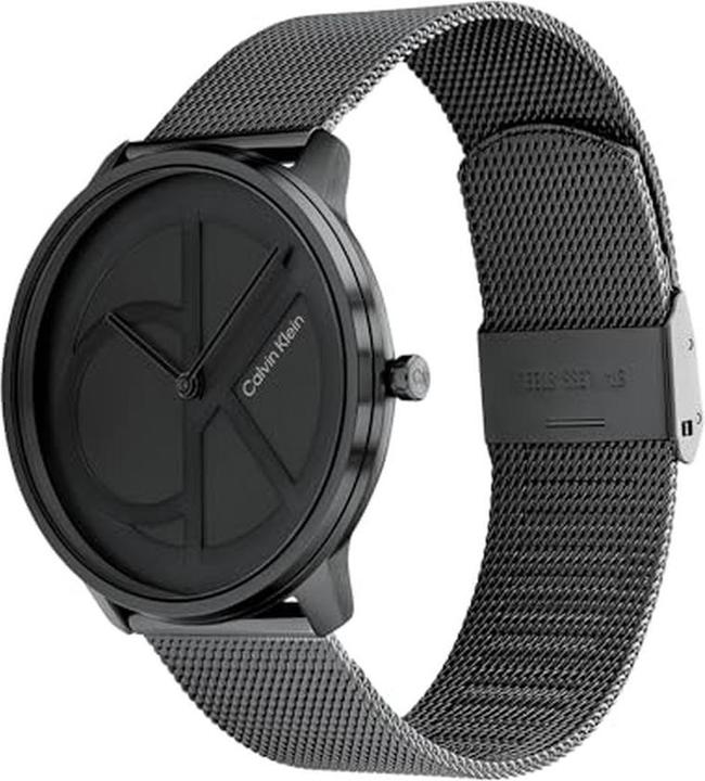 Immagine prodotto Calvin Klein Orologio analogo al quarzo con quadrante nero e cinturino a maglia (Orologio da polso analogico, 40 mm)