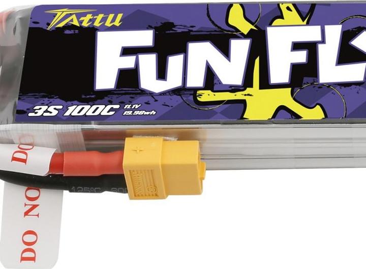 Image du produit Tattu Accu RC LiPo 1800 mAh 11.1 V 100C Funfly (11.10 V, 1800 mAh)
