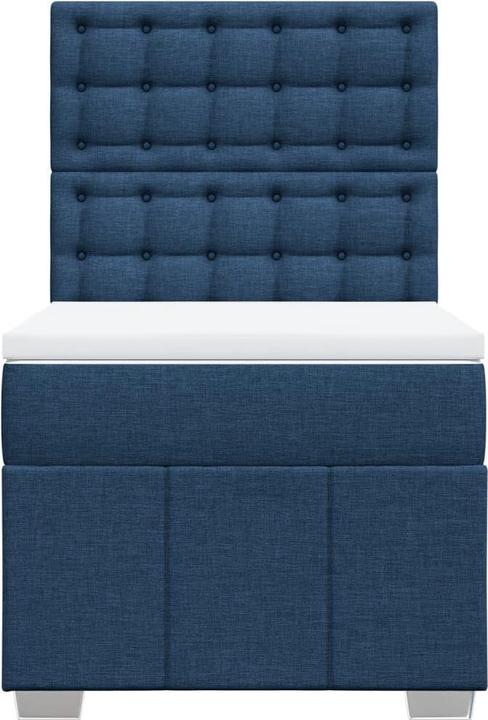 Actual product image vidaXL Bo x springbett mit Matratze 100 x 200 cm Stoff (100 x 200 cm)
