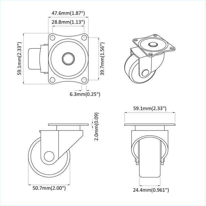 Image du produit vidaXL Drehrollen