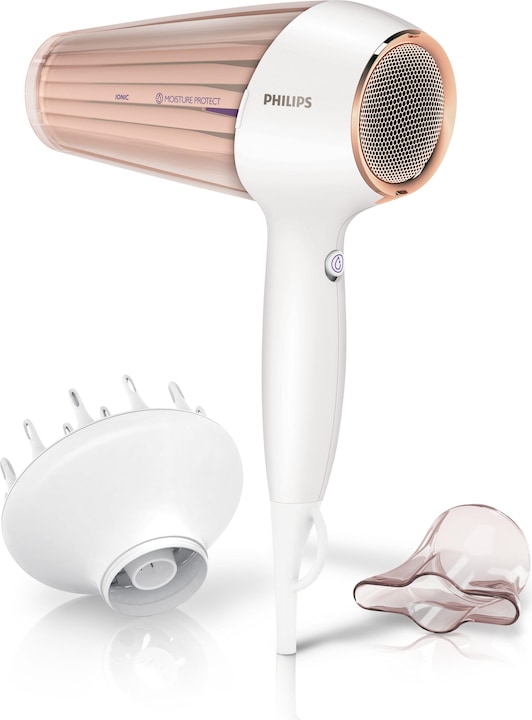 Philips Haardroger wit/ roségoud