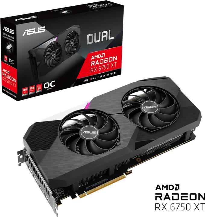Produktbild ASUS DUAL Radeon RX 6750 XT OC EDITION (12 GB)